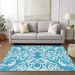 Addison Rugs Chantille Turquoise 3'0" x 5'0" Room Scene