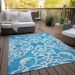 Addison Rugs Chantille Turquoise 3'0" x 5'0" Room Scene