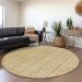 Addison Rugs Chantille Wheat 8'0" x 8'0" Round Room Scene