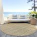 Addison Rugs Chantille Wheat 8'0" x 8'0" Round Room Scene