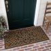 Mohawk Ornamental Entry Mat Ornamental Grain Chestnut 2'0" x 4'0" Room Scene