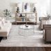 Karastan Rugs Solitude Silk Road Cream Dark Grey Room Scene