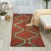 Nourison Home Tahoe Brown/Red 2'3" x 8' Runner Room Scene