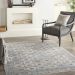 Nourison Home Starry Nights Grey/Navy Room Scene