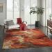 Nourison Home Le Reve Red Flame 7'9" x 9'9" Room Scene