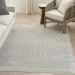 Nourison Home Astra Machine Washable Grey Room Scene