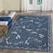 Liora Manne Carmel Dragonfly Navy Room Scene