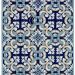 Liora Manne Ravella Floral Tile Navy Collection