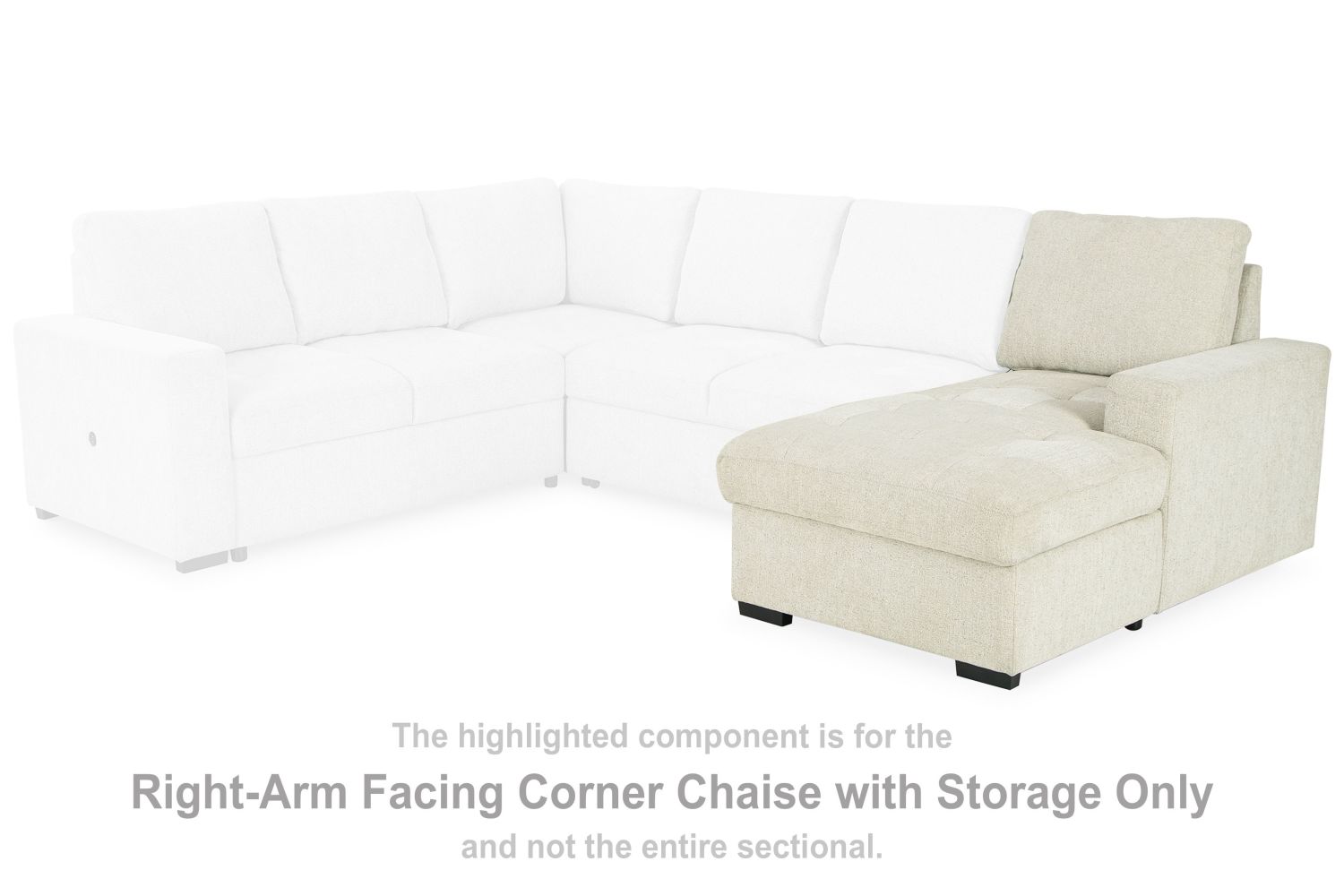 Millcoe – Linen – Raf Corner Chaise W/Storage 2660517