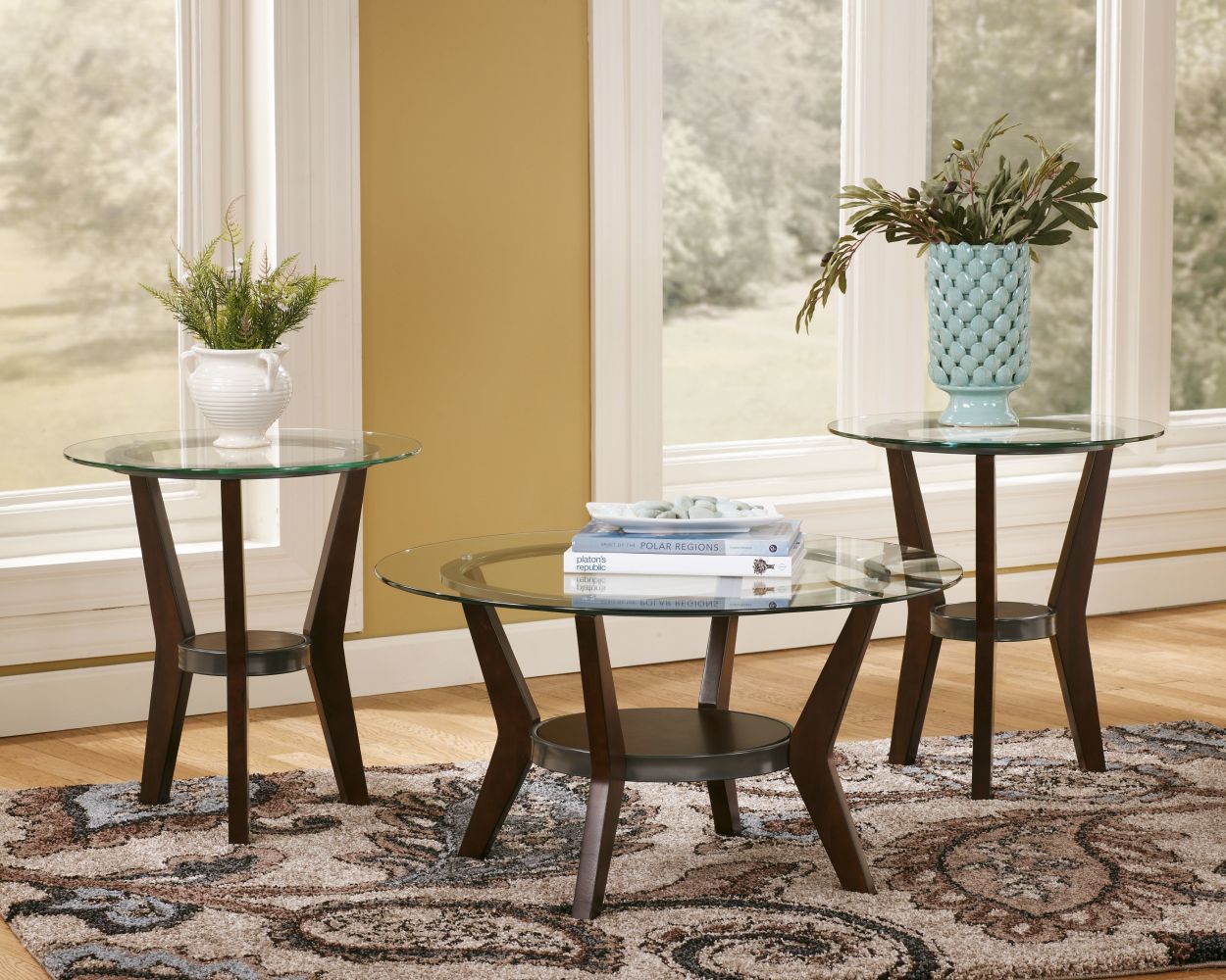 Fantell – Dark Brown – Occasional Table Set (Set of 3) T210-13