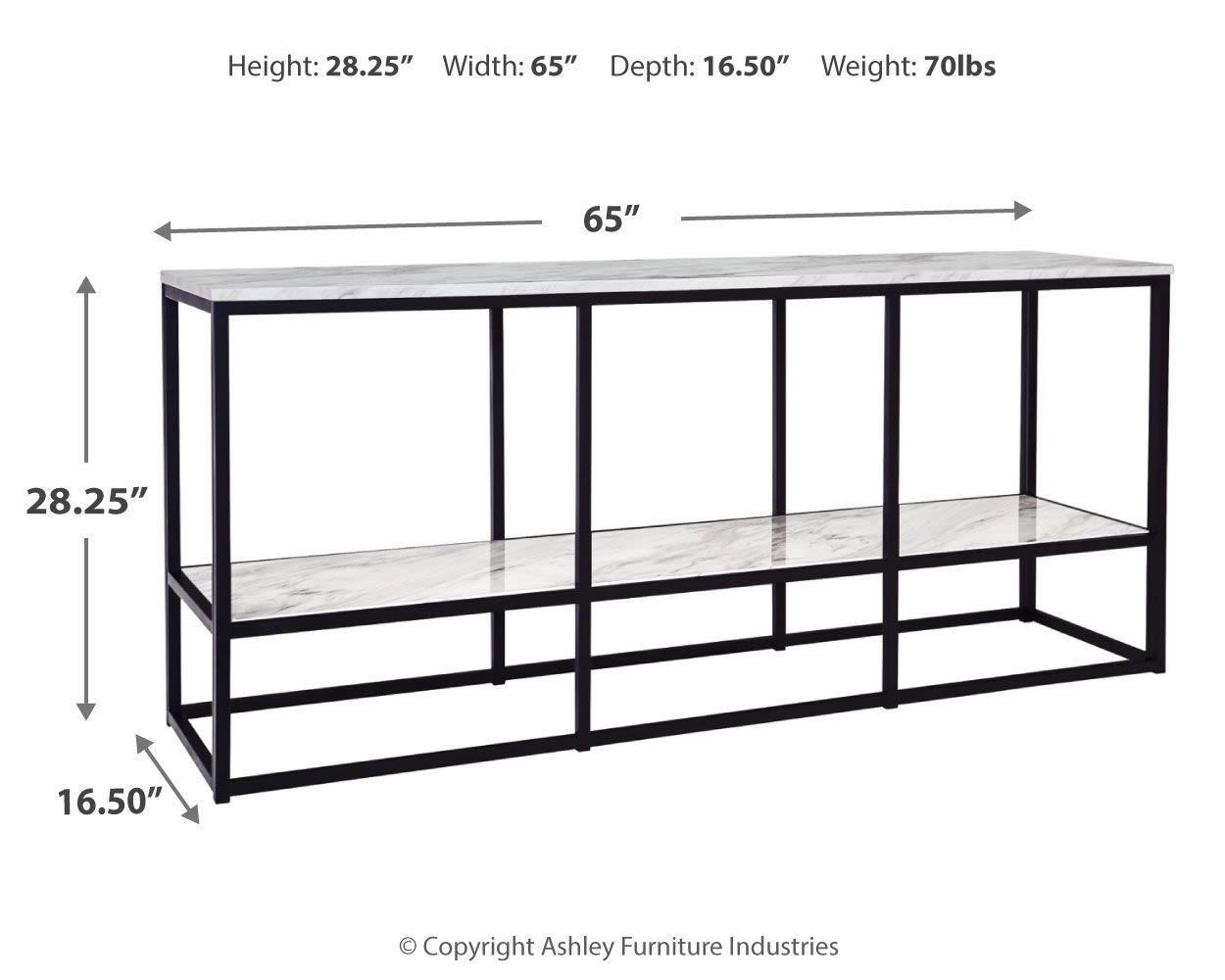 Donnesta – Gray / Black – Extra Large TV Stand W192-10