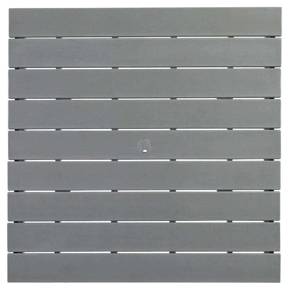 Transville – Gray / White – Square Counter Tbl W/Umb Opt P210-632