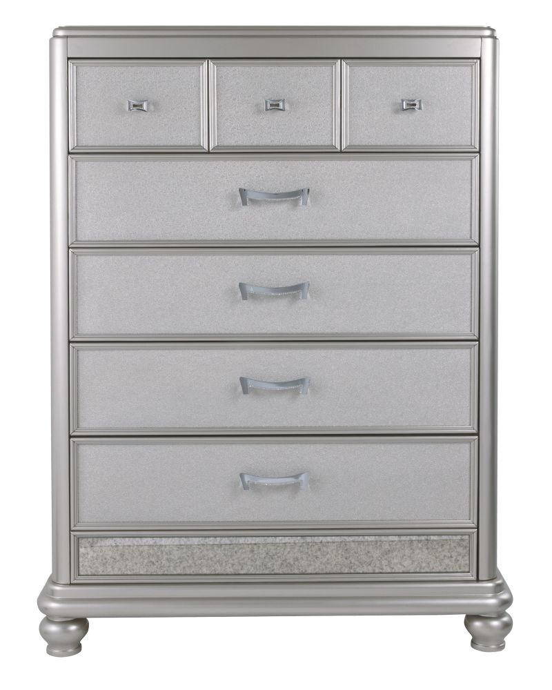 Coralayne – Silver – Five Drawer Chest B650-46