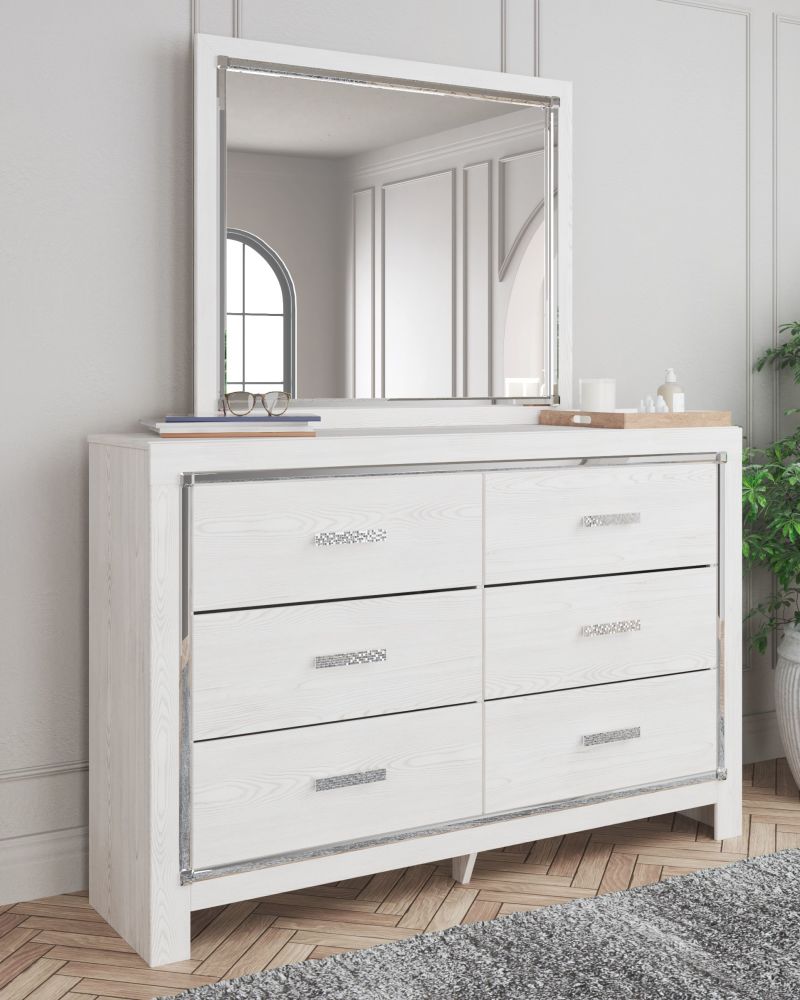Altyra – White – 7 Pc. – Dresser, Mirror, Queen Panel Bookcase Bed, 2 Nightstands B2640/31/36/65/54/96/92(2)