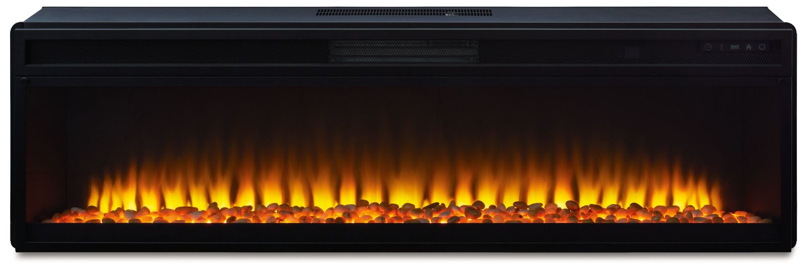 Entertainment – Black – Wide Fireplace Insert W100-22