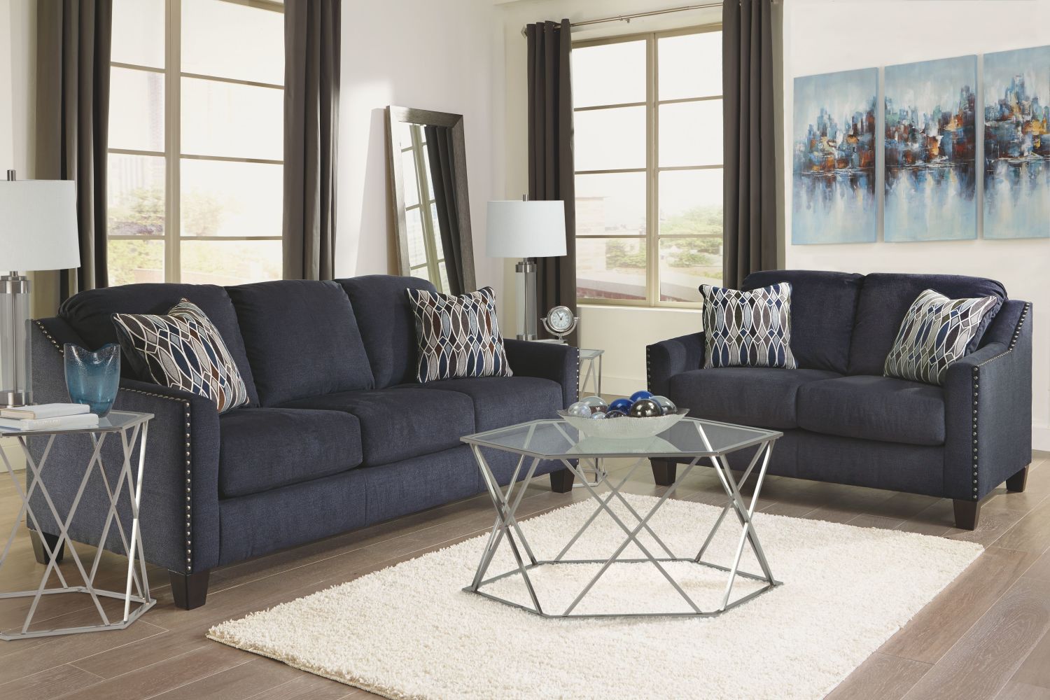 Creeal – Blue – Loveseat 8020235