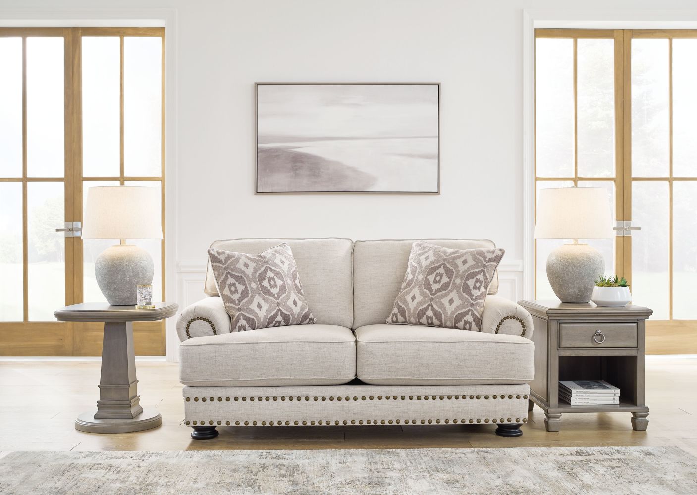 Merrimore – Linen – 2 Pc. – Sofa, Loveseat 65504/38/35