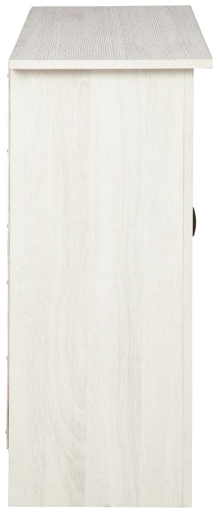 Turnley – Distressed White – Accent Cabinet A4000326