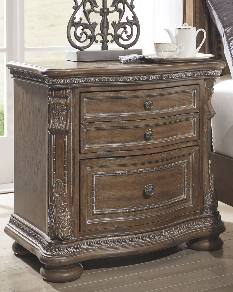 Charmond – Brown – Two Drawer Night Stand B803-92