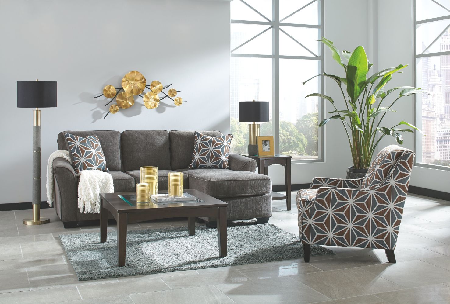 Brise – Slate – Queen Sofa Chaise Sleeper 8410268