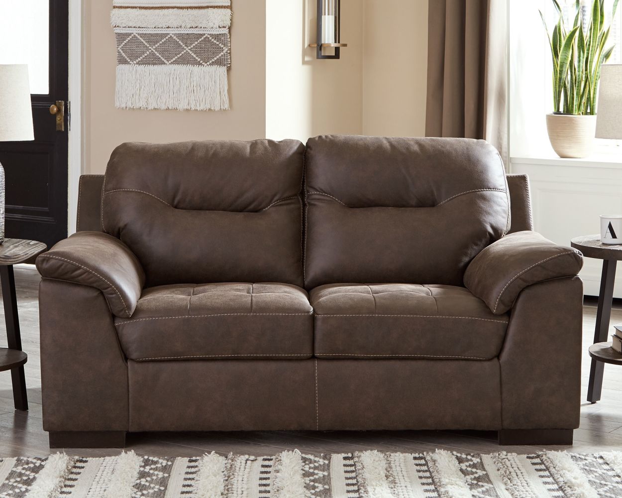 Maderla – Walnut – 4 Pc. – Sofa, Loveseat, Chair, Ottoman 62002/38/35/20/14