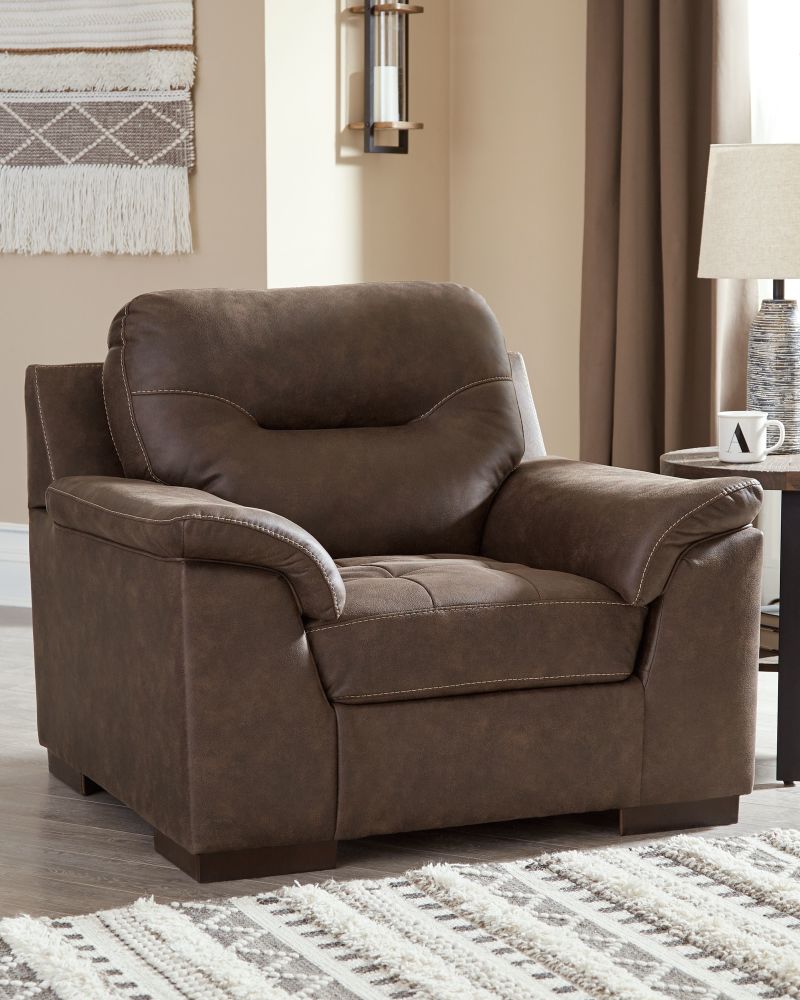Maderla – Walnut – 4 Pc. – Sofa, Loveseat, Chair, Ottoman 62002/38/35/20/14