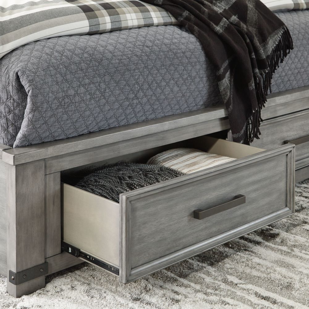 Russelyn - Gray - King Storage Bed B772/58/56S/97 Furniture | Carpet Plus