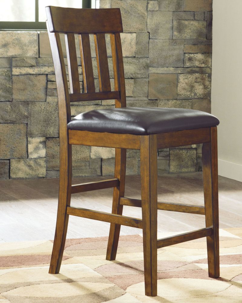 Ralene – Medium Brown – Upholstered Barstool (Set of 2) D594-124