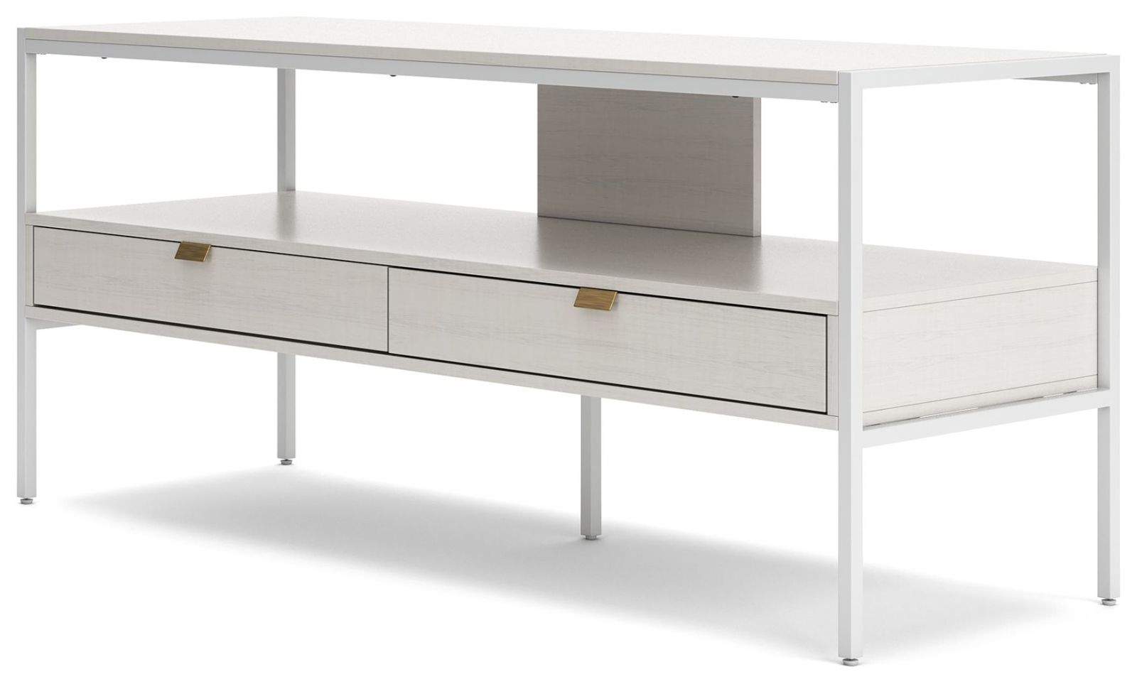 Deznee – White – Large TV Stand W162-68