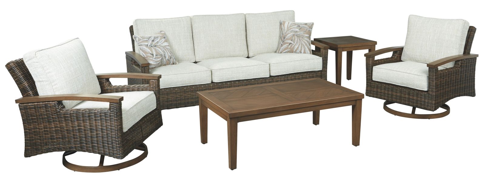 Paradise – Medium Brown – Sofa With Cushion P750-838