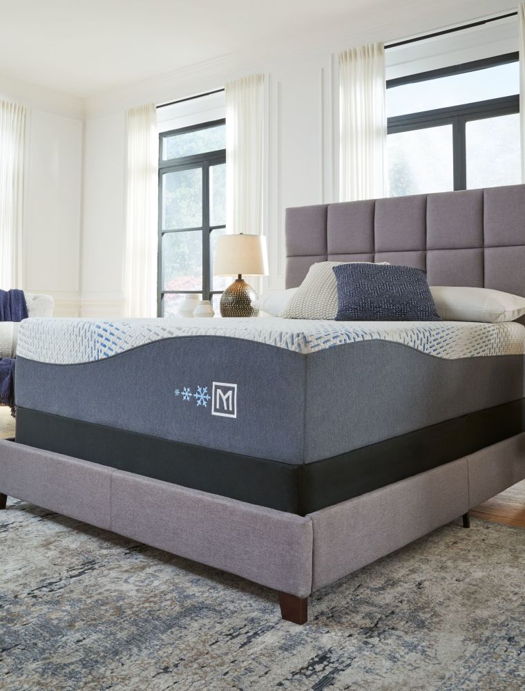 Millennium – White – 2 Pc. – Cushion Firm Gel Hybrid King Mattress, Foundation M50741/M98X42