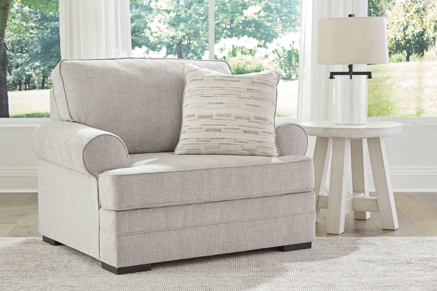Eastonbridge – Shadow – 3 Pc. – Sofa Chaise, Chair And A Half, Ottoman 56603/18/23/14