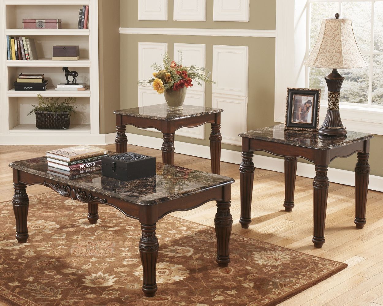 North – Dark Brown – Occasional Table Set (Set of 3) T533-13