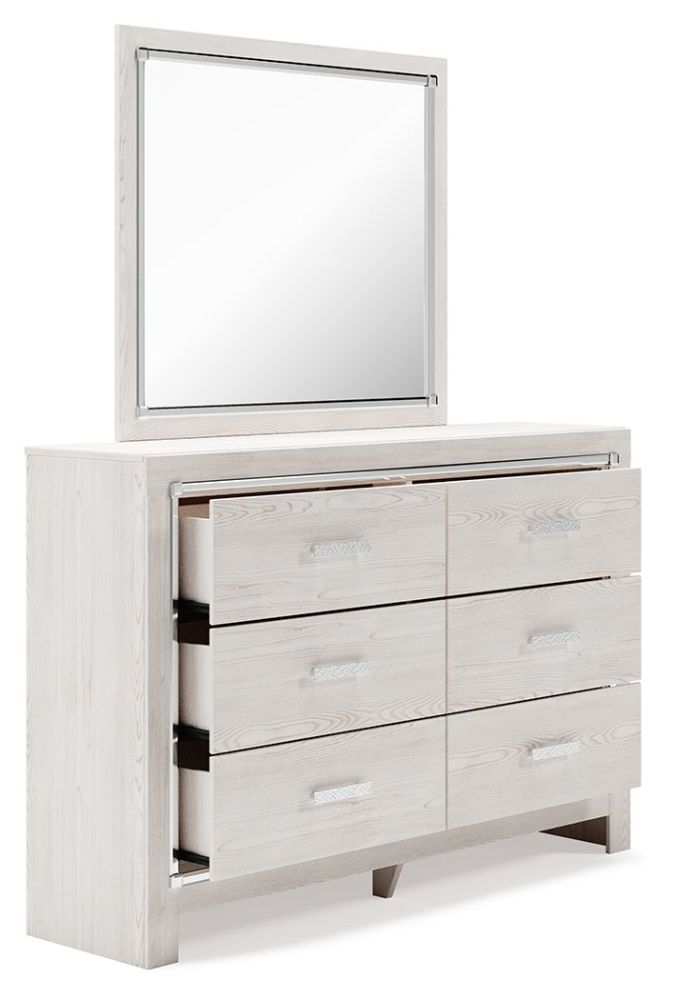 Altyra – White – 7 Pc. – Dresser, Mirror, Queen Panel Bookcase Bed, 2 Nightstands B2640/31/36/65/54/96/92(2)