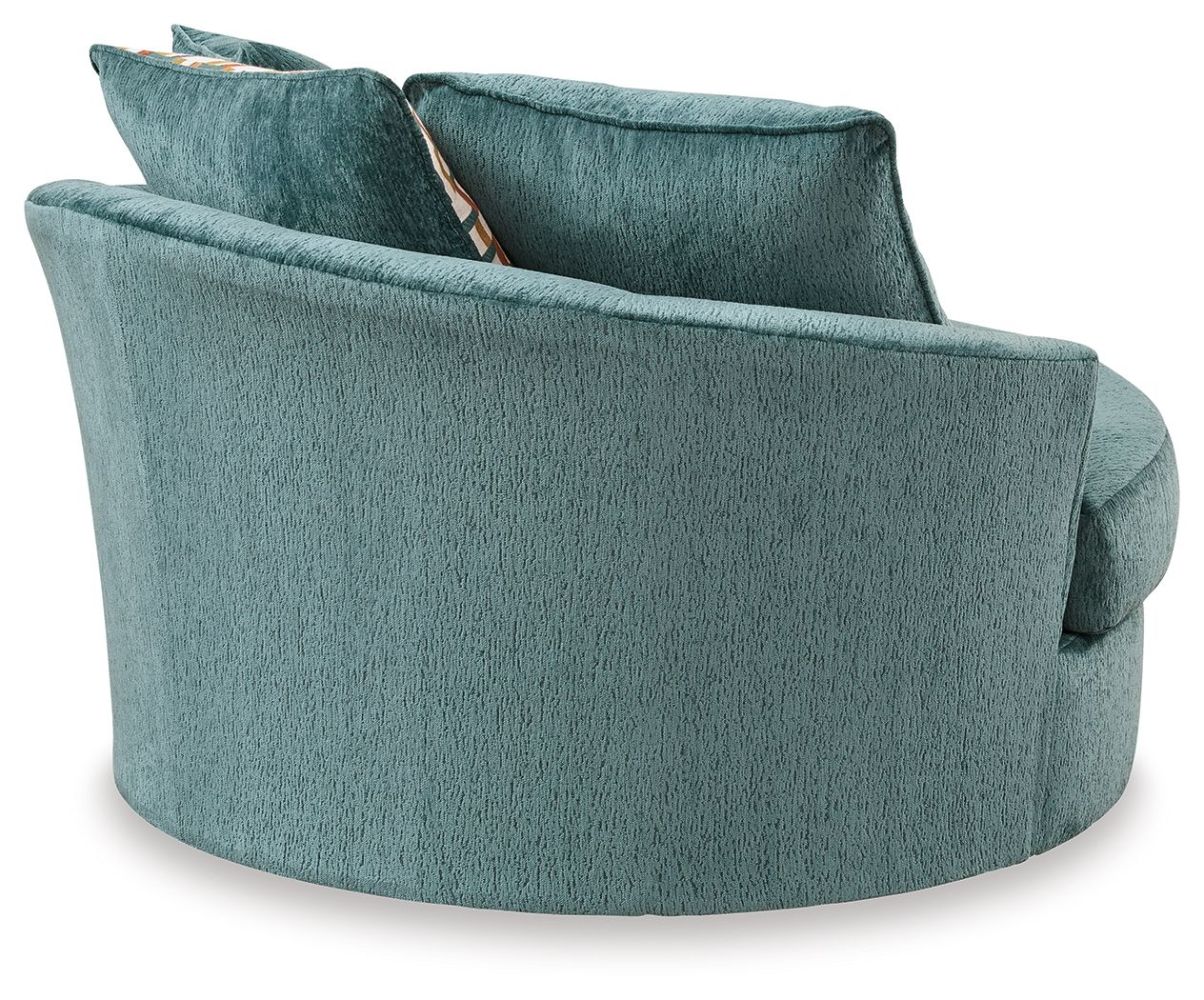 Laylabrook – Teal – Oversized Swivel Accent Chair 9220621
