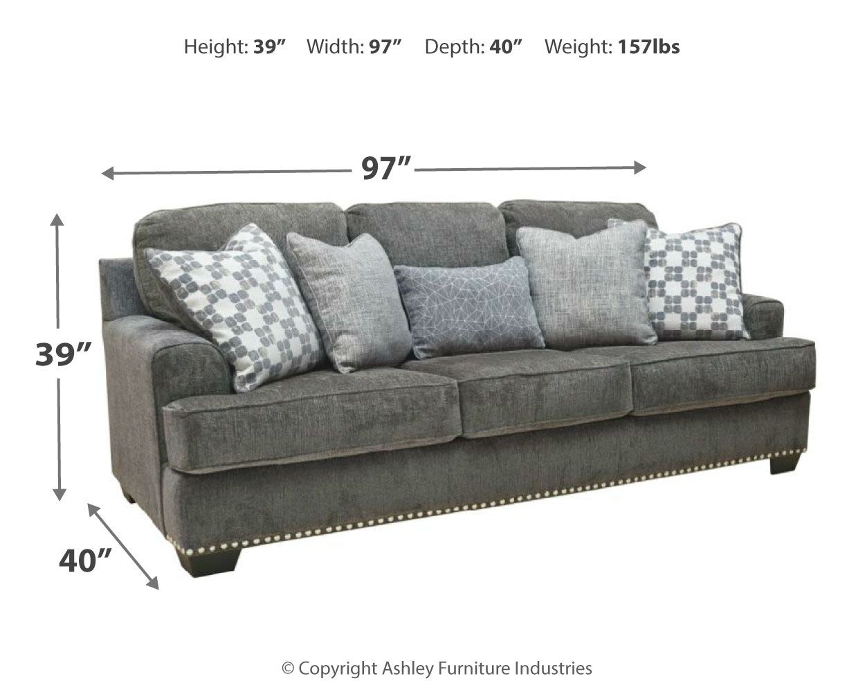 Locklin – Carbon – Sofa 9590438