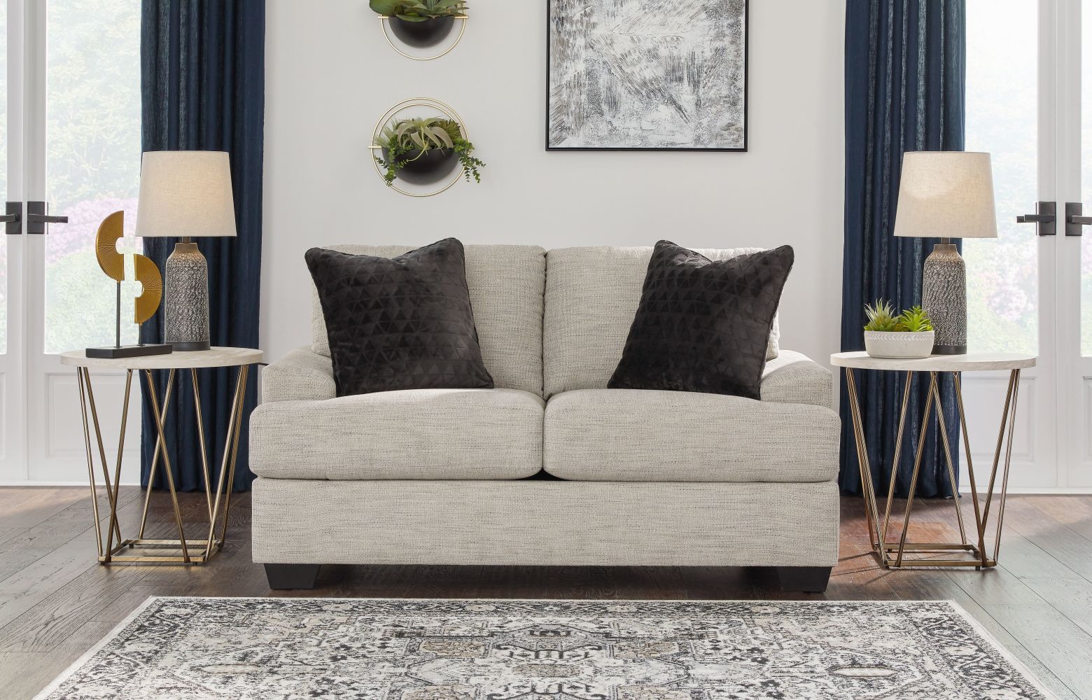 リタ✢PELLICO★SEPARATED OPEN FLAT35スウェード Vayda - Pebble - 2 Pc. - Sofa, Loveseat 33104/38/35
