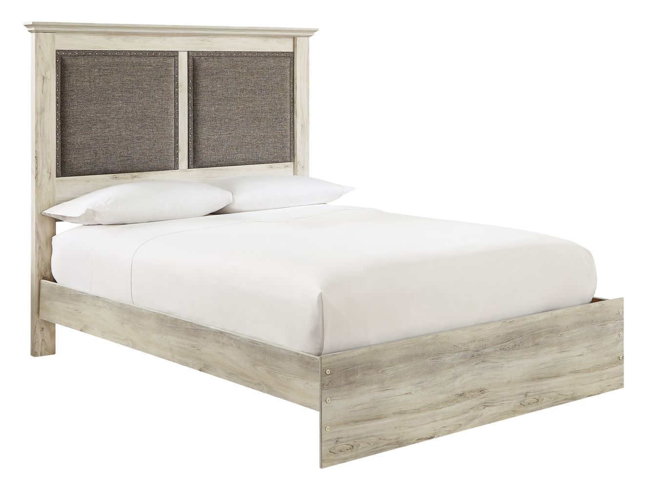 Cambeck – Whitewash – Queen Upholstered Panel Bed B192/157/54/96