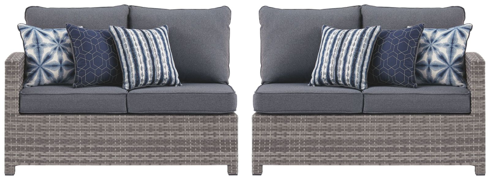 Salem – Gray – Raf / Laf Loveseat W/Cush (Set of 2) P440-854