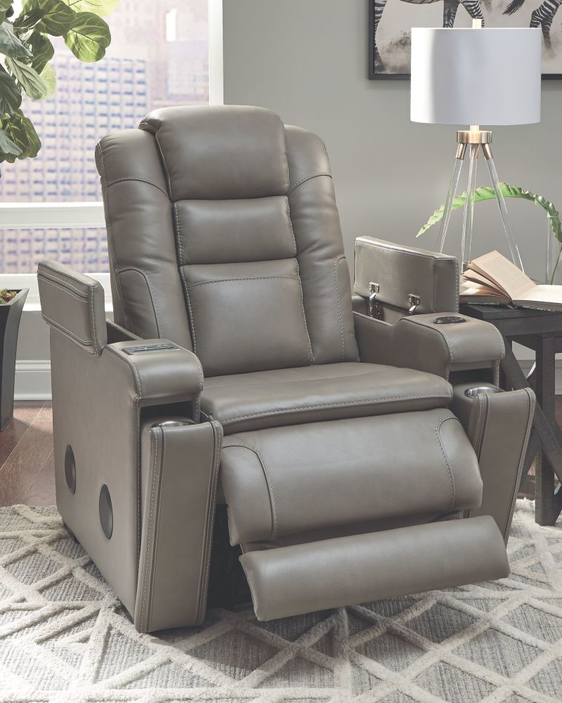 Boerna – Gray – Pwr Recliner/Adj Headrest 7360713