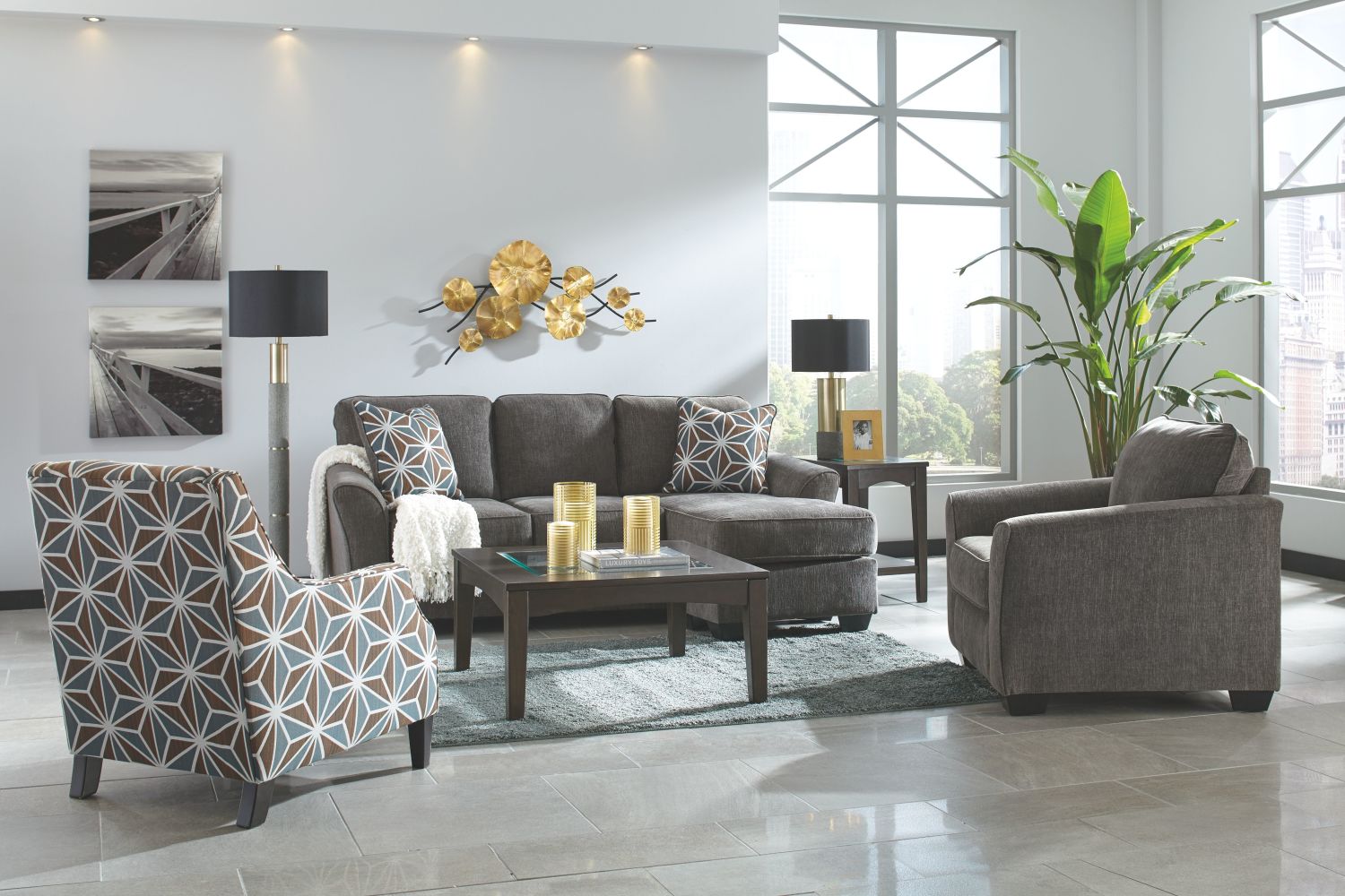 Brise – Slate – Queen Sofa Chaise Sleeper 8410268