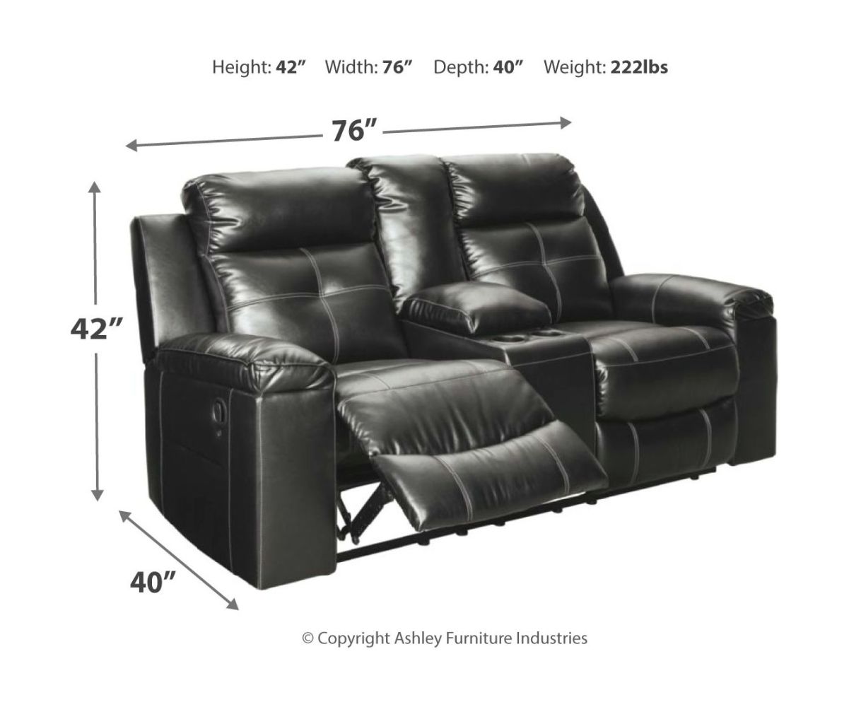 Kempten – Black – 3 Pc. – Reclining Sofa, Loveseat, Rocker Recliner 82105/88/94/25