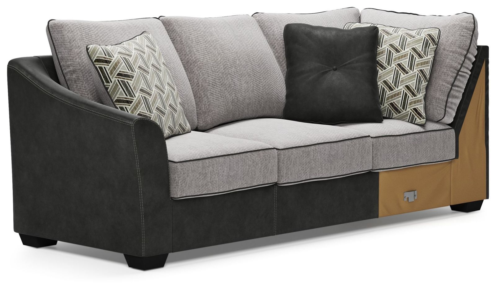 Bilgray – Pewter – Right Arm Facing Corner Chaise 3 Pc Sectional 55003/48/34/17