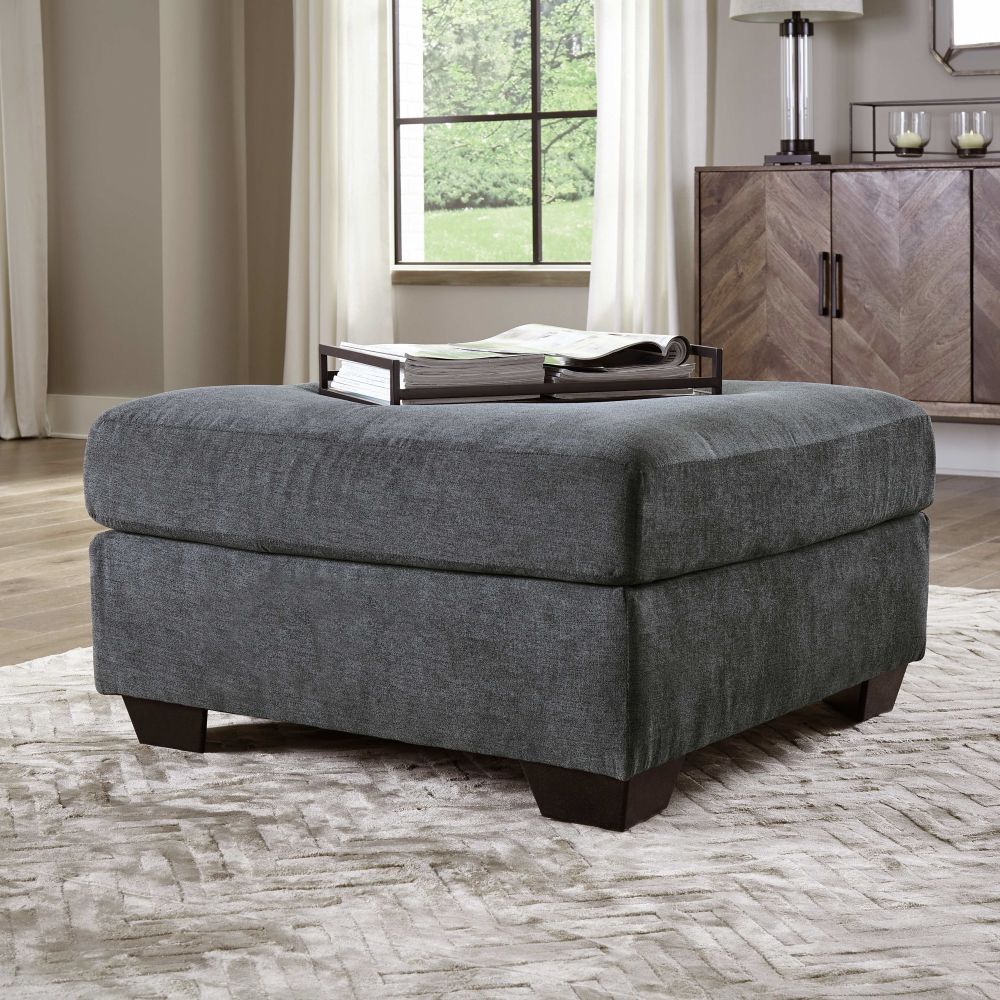 Ambrielle – Gunmetal – Oversized Accent Ottoman 1190208