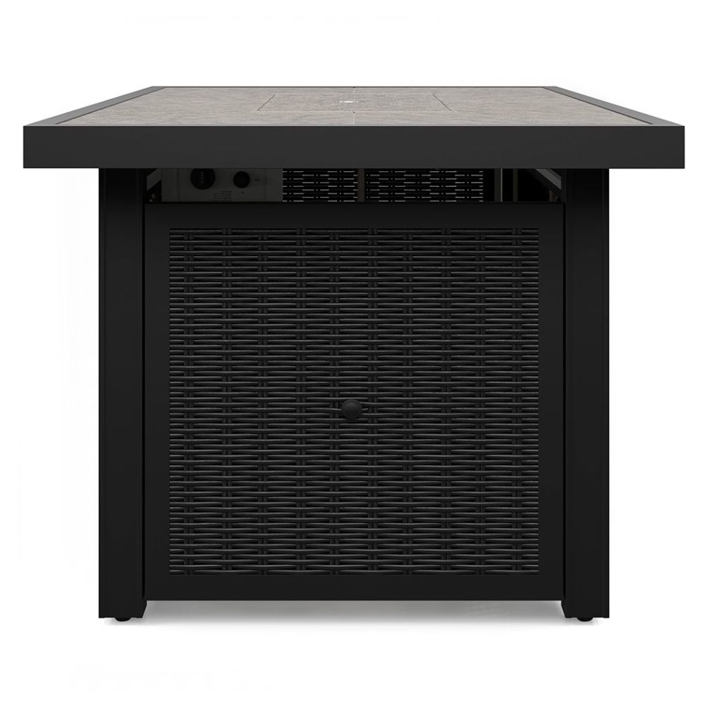 Beachcroft – Black / Light Gray – Rectangular Fire Pit Table P792-773
