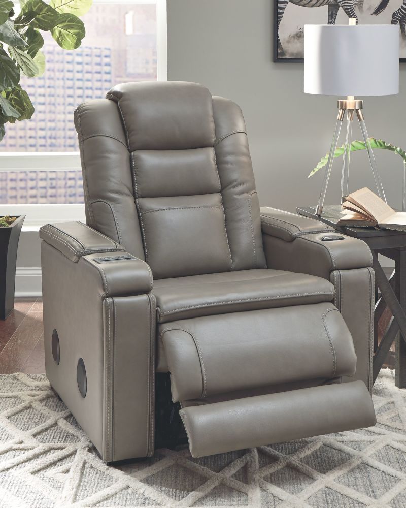 Boerna – Gray – Pwr Recliner/Adj Headrest 7360713