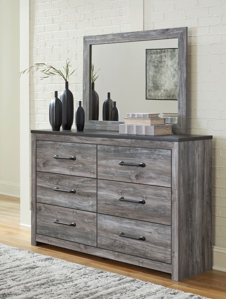 Bronyan – Dark Gray – Dresser And Mirror B1290B1