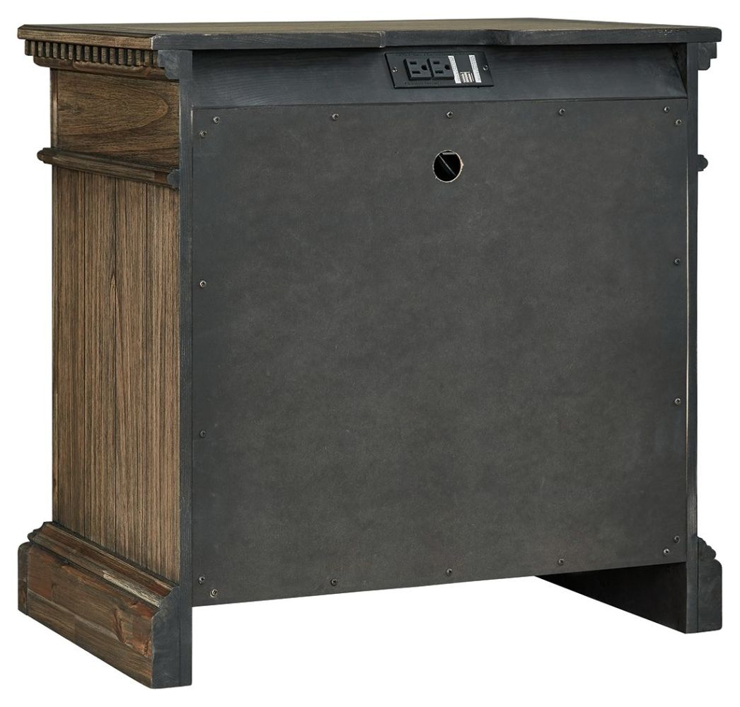 Markenburg – Brown – 8 Pc. – Dresser, Mirror, Chest, King Panel Bed, 2 Nightstands B770/31/36/46/58/56/97/93(2)