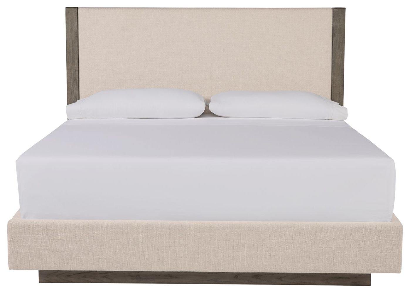 Anibecca – Weathered Gray – Queen Upholstered Bed B970/57/54