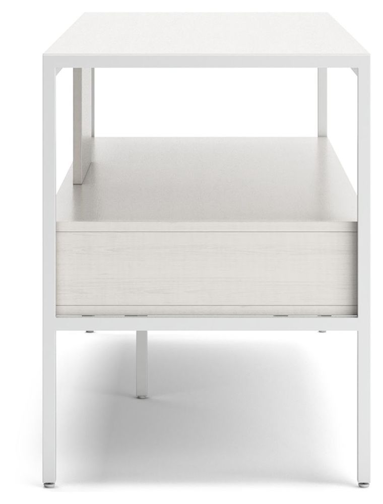 Deznee – White – Large TV Stand W162-68